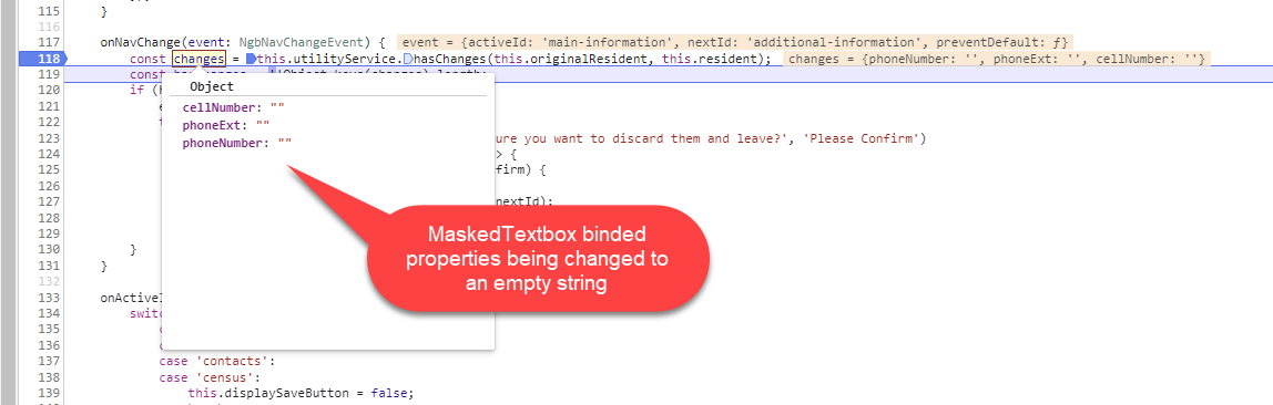 MaskedTextbox setting its value to empty in Kendo UI for Angular ...