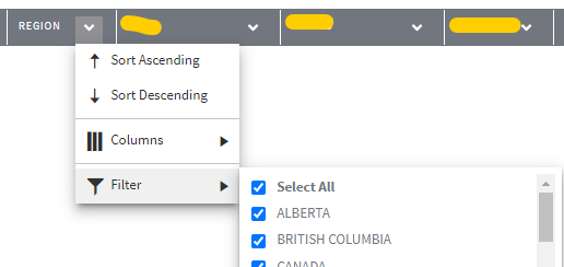 How do I recreate the custom column filter values (checkboxes) in Kendo ...