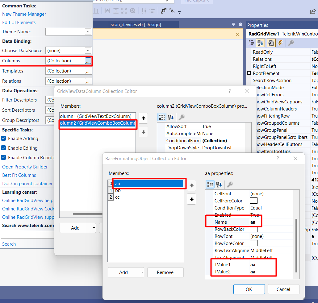 [Solved] How to add Textbox and combobox in gridview in design time ...