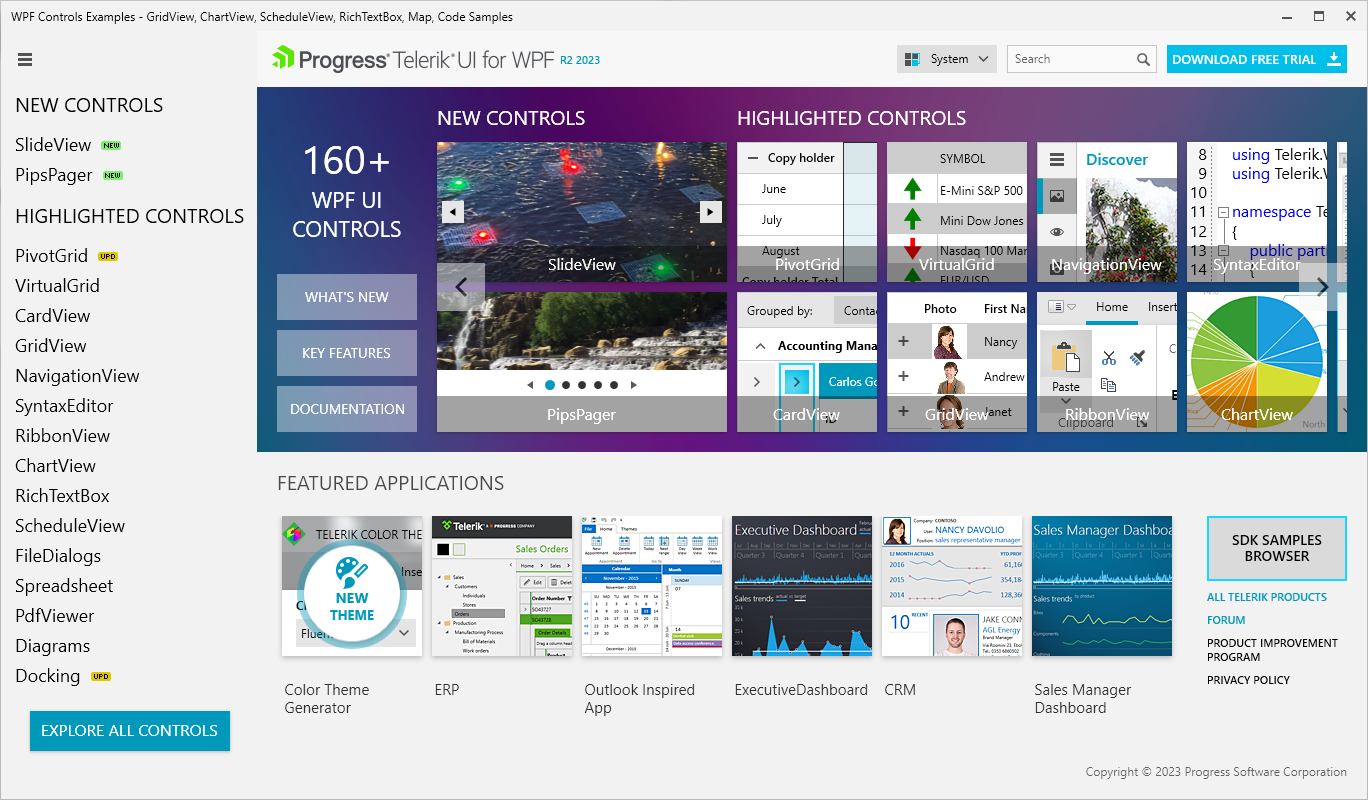 Telerik UI for WPF Controls Demo source code in UI for WPF | Telerik Forums