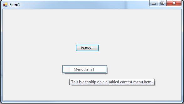 How do I show tooltips on RadContextMenuItems that are disabled? in UI ...