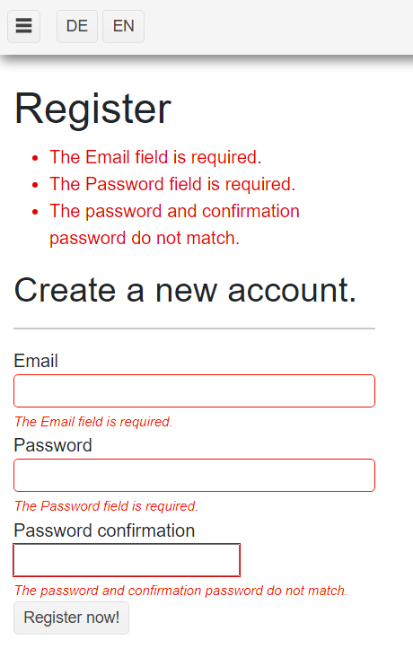 Blazor 8: How to replace standard controls in Register.razor? in UI for ...