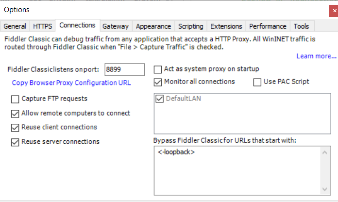 Firewall rules no longer apply when Fiddler is running in Fiddler ...