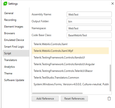 Missing Assembly reference in Test Studio | Telerik Forums