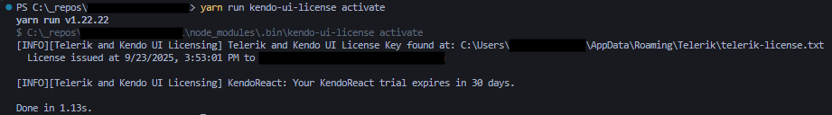 [Solved] Kendo UI for Angular not recognized in license in Kendo UI for ...