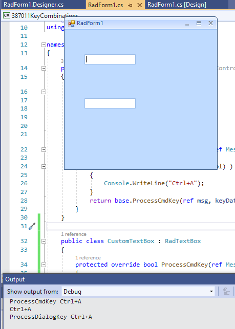 [Solved] Capturing TAB from RadTextBox in UI for WinForms | Telerik Forums