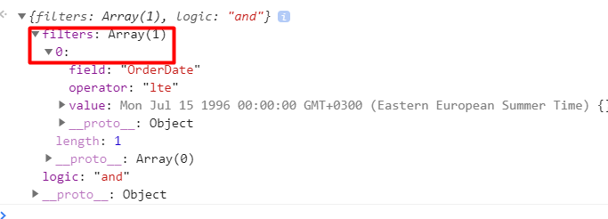 [Solved] How to define a Kendo grid Column filter between two dates? in ...
