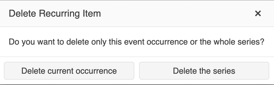 Edit confirmation dialog
