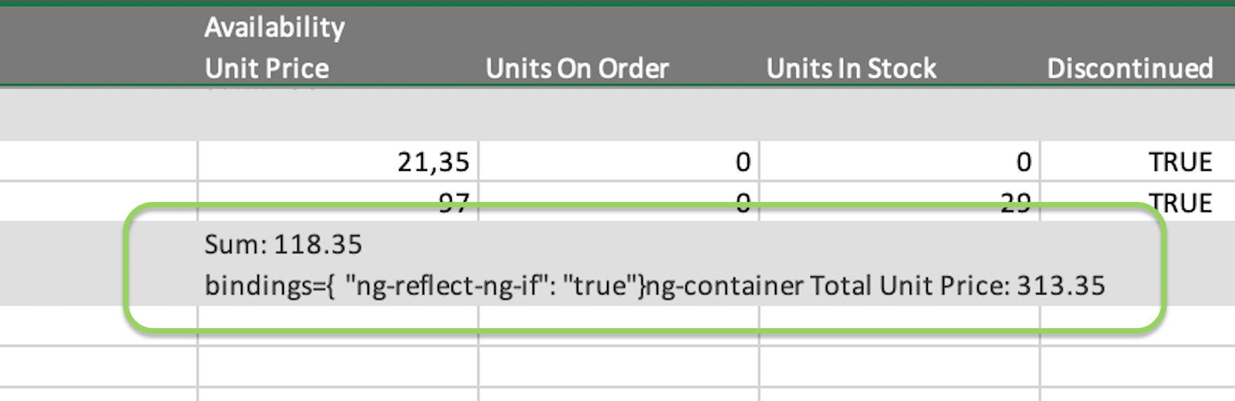Excel Sample Text