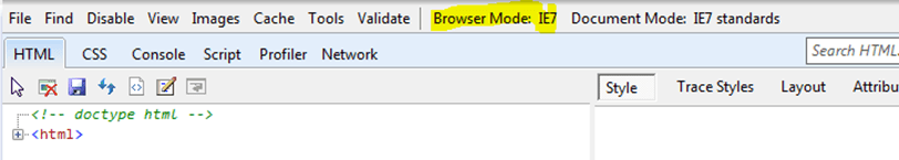 Kendo UI for jQuery Browser Mode IE 7 No Style