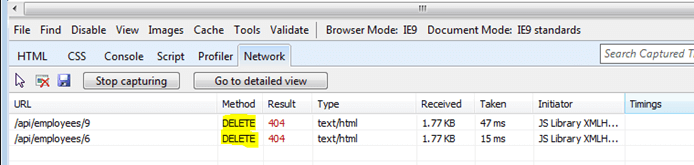 Kendo UI for jQuery Delete Not Implemented