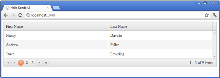 Kendo UI for jQuery grid-preview-client-paging