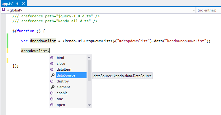 Kendo UI for jQuery Getting an instance of an existing Kendo UI widget