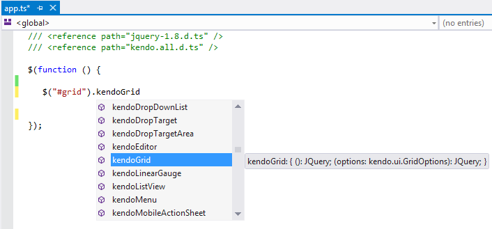Kendo UI for jQuery All Kendo UI widgets