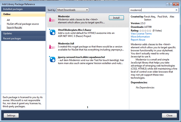 Kendo UI for jQuery Modernizr
