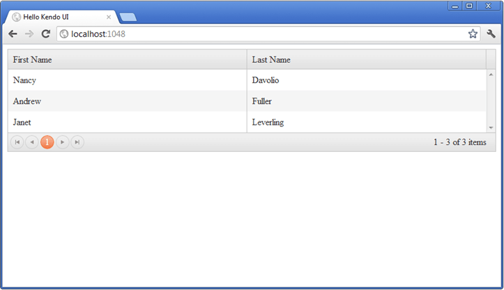 Kendo UI for jQuery grid-preview-server-paging-only-1-page