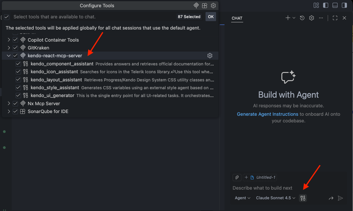 Enable MCP Server tools in VS Code