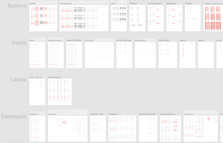Kendo UI Kit Page with Multiple Frames