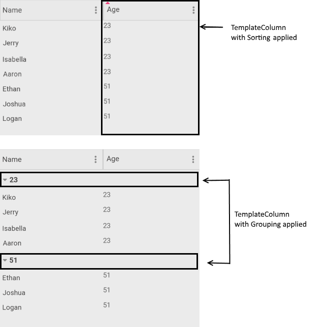DataGrid Template Column