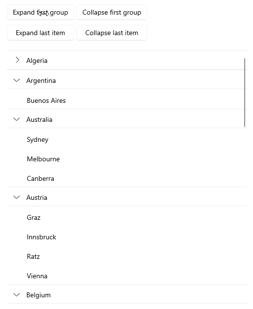 .NET MAUI CollectionView Expand Collapse Group
