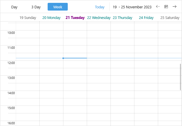 .NET MAUI Scheduler Day Style Selector