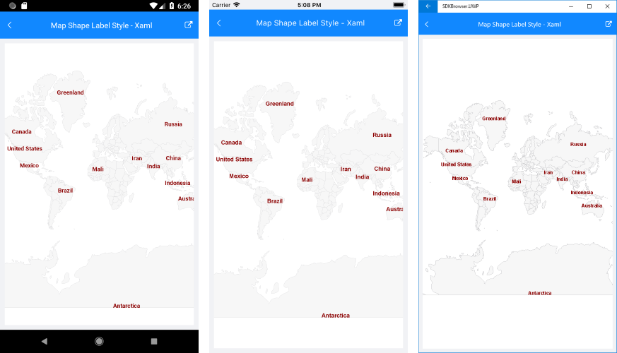 .NET MAUI Map Labels Styling