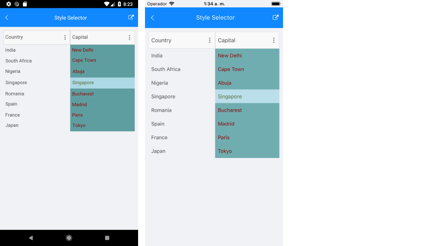 .NET MAUI DataGrid Cell and Group Header Style Selectors