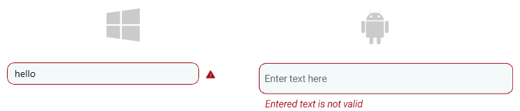 Entry validation