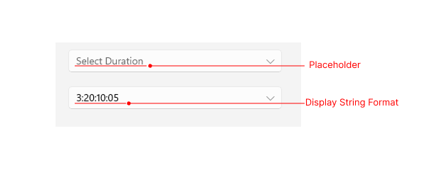 TimeSpanPicker Visual Structure