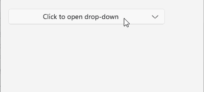 DropDownButton for .NET MAUI .NET MAUI DropDownButton Command