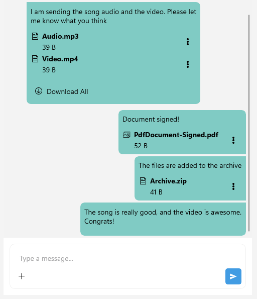 .NET MAUI Chat Attachments Styling