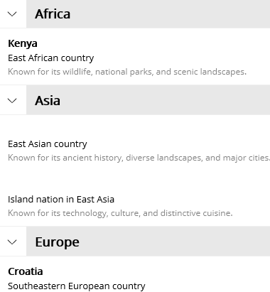 Grouped RadCollectionView with empty items taking up space