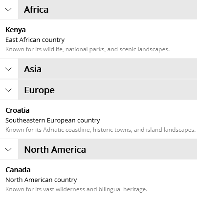 Grouped RadCollectionView with empty items hidden without taking space
