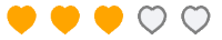 .NET MAUI Heart Shape Rating