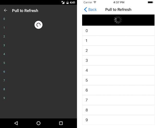 .NET MAUI ListView PullToRefresh
