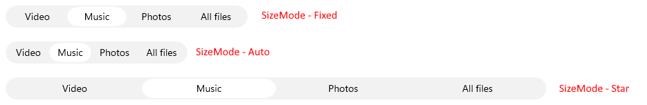 .NET MAUI SegmentedControl Size Mode
