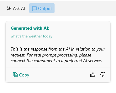 Telerik .NET MAUI AIPrompt Output View Styling