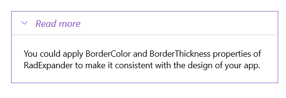 .NET MAUI Expander Header Styling