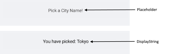 ListPicker Visual Structure