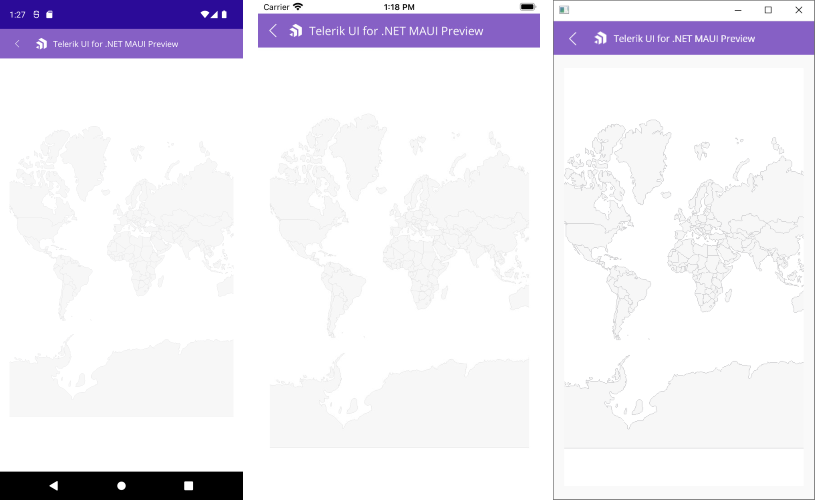 .NET MAUI Map Getting Started