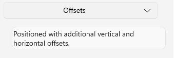 .NET MAUI DropDownButton DropDown Offset