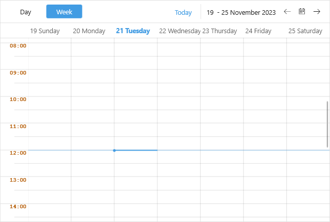 Telerik .NET MAUI Scheduler TimeRuler Labels Styling