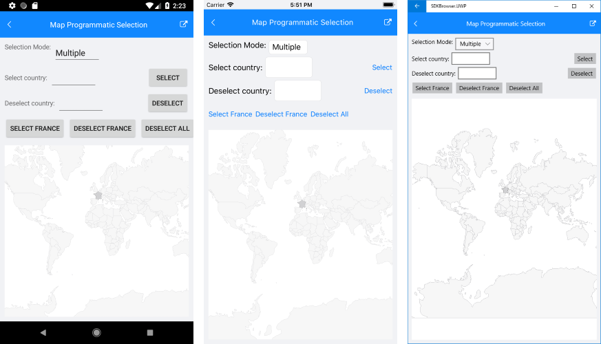 .NET MAUI Map Programmatic Selection