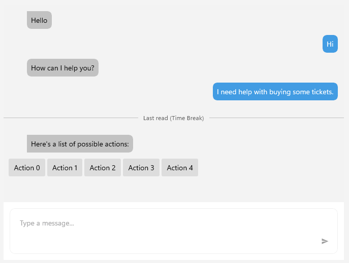 .NET MAUI Chat with suggested actions
