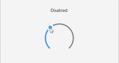 Telerik CircularSlider for .NET MAUI Drag Mode Disabled