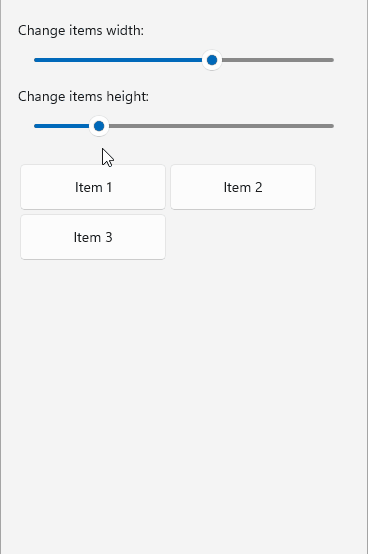 .NET MAUI WrapLayout Item Size