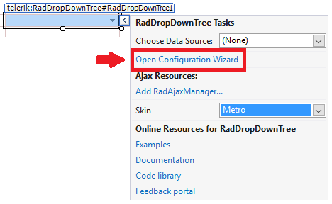 RadDropDownTree Getting Started Chose Skin