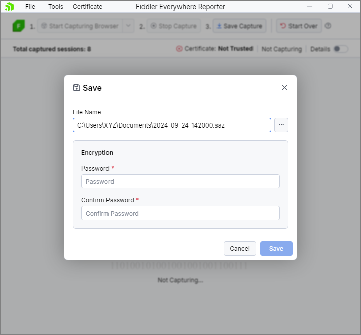 "Password Protect the Logs"