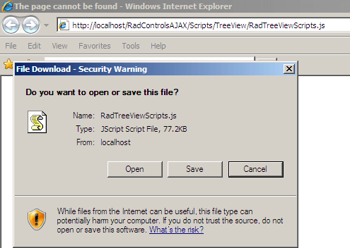 RadTreeView Download Script