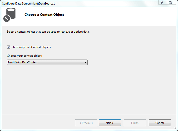 Choose Cintext Object
